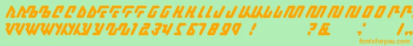 Kagena Font – Orange Fonts on Green Background