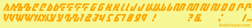 Kagena Font – Orange Fonts on Yellow Background