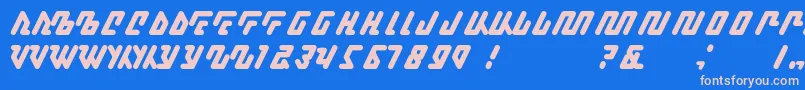 Kagena Font – Pink Fonts on Blue Background