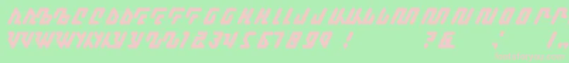 Kagena Font – Pink Fonts on Green Background