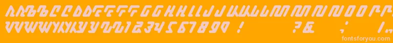 Kagena Font – Pink Fonts on Orange Background