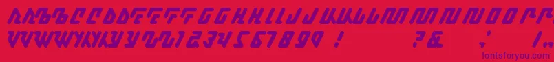 Kagena Font – Purple Fonts on Red Background