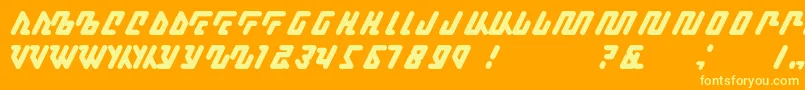 Kagena Font – Yellow Fonts on Orange Background