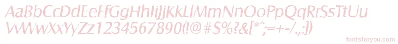 SalzburgrandomItalic Font – Pink Fonts on White Background