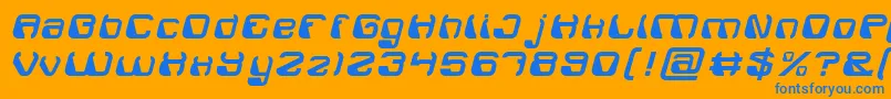 En savoir plus sur la police ElectroMagnet Police ElectroMagnet – polices bleues sur fond orange