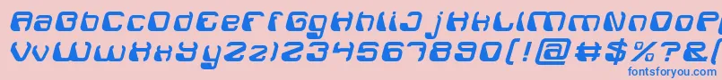 ElectroMagnet Font – Blue Fonts on Pink Background