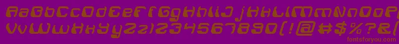 ElectroMagnet Font – Brown Fonts on Purple Background