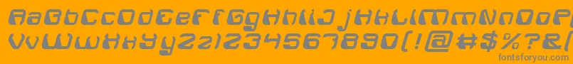 ElectroMagnet Font – Gray Fonts on Orange Background