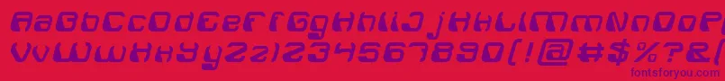 ElectroMagnet Font – Purple Fonts on Red Background