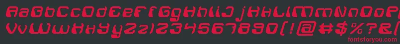 ElectroMagnet Font – Red Fonts on Black Background