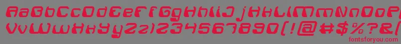 ElectroMagnet Font – Red Fonts on Gray Background