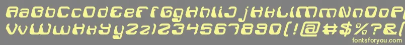 ElectroMagnet Font – Yellow Fonts on Gray Background