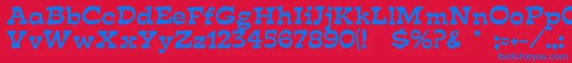 Fishface Font – Blue Fonts on Red Background