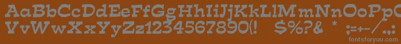 Шрифт Fishface – серые шрифты на коричневом фоне