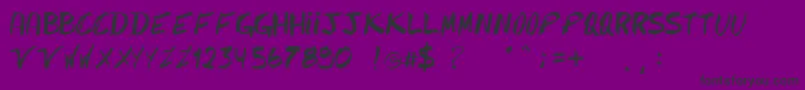 fuente Caipirinhacaipirinha – Fuentes Negras Sobre Fondo Morado