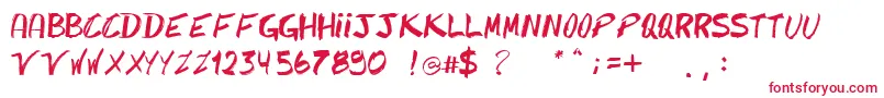 Caipirinhacaipirinha Font – Red Fonts on White Background