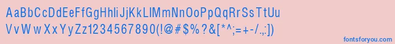 Helvcondenced90 Font – Blue Fonts on Pink Background
