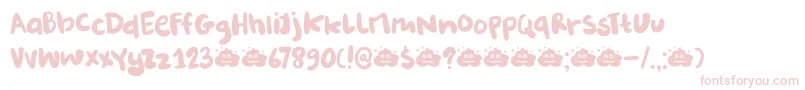 DkBurobu Font – Pink Fonts on White Background