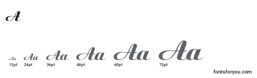 AristonExtraBoldItalic Font Sizes