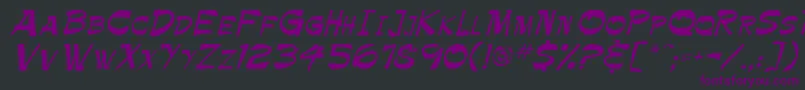 Krimpe Font – Purple Fonts on Black Background