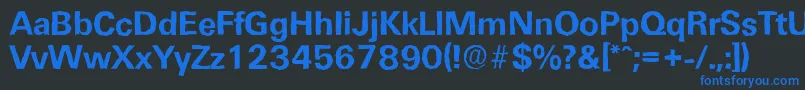 UltimateantiqueBold Font – Blue Fonts on Black Background