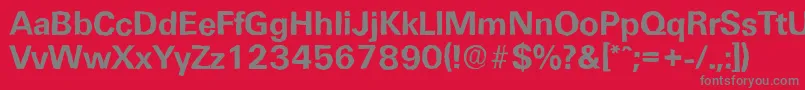 UltimateantiqueBold Font – Gray Fonts on Red Background