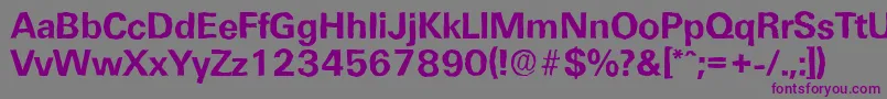 UltimateantiqueBold Font – Purple Fonts on Gray Background