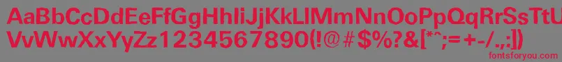 UltimateantiqueBold Font – Red Fonts on Gray Background