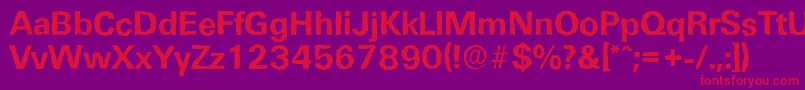 Police UltimateantiqueBold – polices rouges sur fond violet