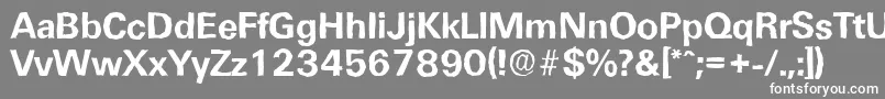 UltimateantiqueBold Font – White Fonts on Gray Background