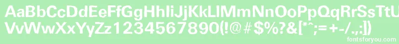 UltimateantiqueBold Font – White Fonts on Green Background