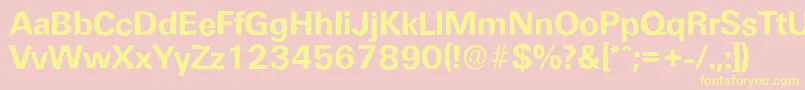 UltimateantiqueBold Font – Yellow Fonts on Pink Background