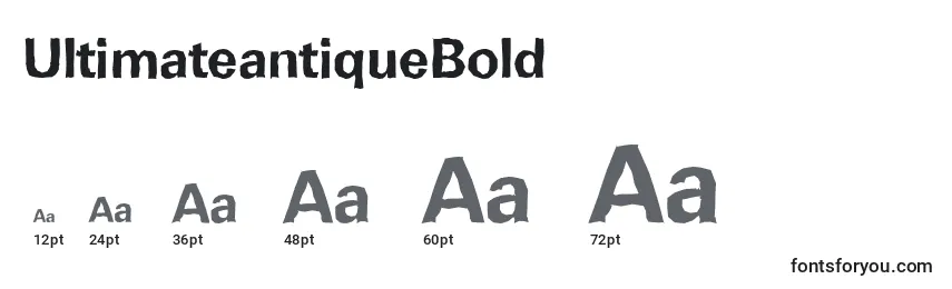 UltimateantiqueBold Font Sizes
