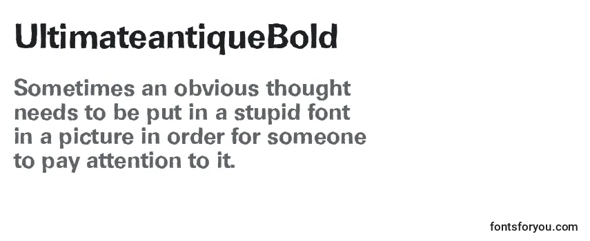 UltimateantiqueBold Font