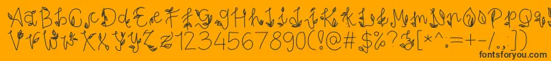 PesonaIndonesia Font – Black Fonts on Orange Background