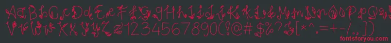 PesonaIndonesia Font – Red Fonts on Black Background