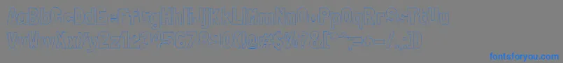 LondrinaoutlineRegular Font – Blue Fonts on Gray Background
