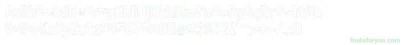 LondrinaoutlineRegular Font – Green Fonts on White Background