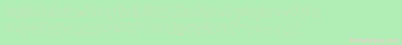 LondrinaoutlineRegular Font – Pink Fonts on Green Background