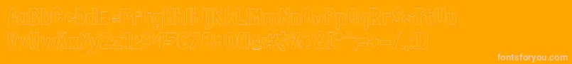 fuente LondrinaoutlineRegular – Fuentes Rosadas Sobre Fondo Naranja