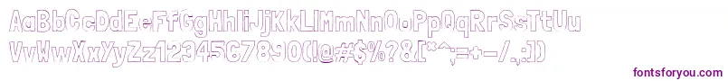 LondrinaoutlineRegular-Schriftart – Violette Schriften auf weißem Hintergrund