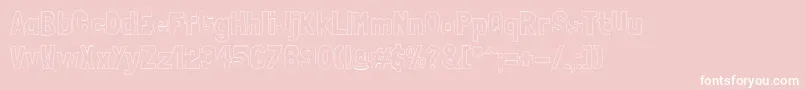 LondrinaoutlineRegular Font – White Fonts on Pink Background