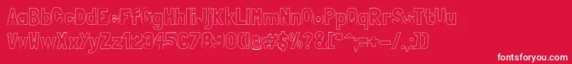 LondrinaoutlineRegular Font – White Fonts on Red Background