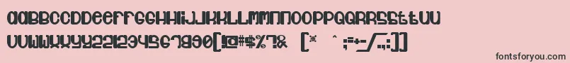 Jubie ffy Font – Black Fonts on Pink Background