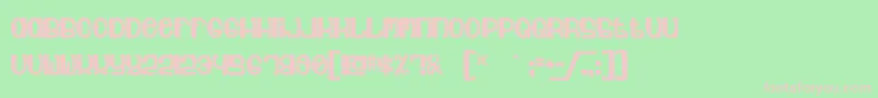 Jubie ffy Font – Pink Fonts on Green Background