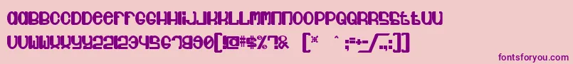 Jubie ffy Font – Purple Fonts on Pink Background