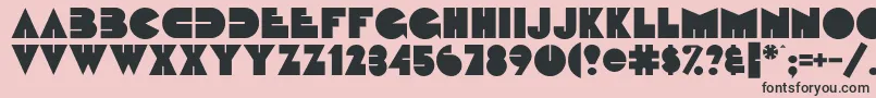 Fattipattiflf Font – Black Fonts on Pink Background