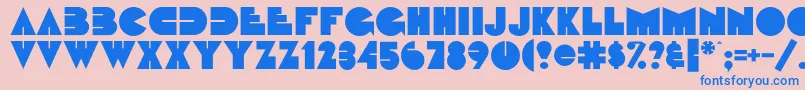 Fattipattiflf Font – Blue Fonts on Pink Background