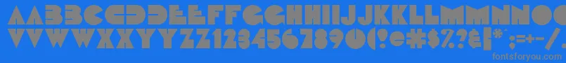 Fattipattiflf Font – Gray Fonts on Blue Background