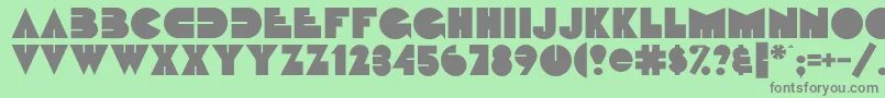 Fattipattiflf Font – Gray Fonts on Green Background